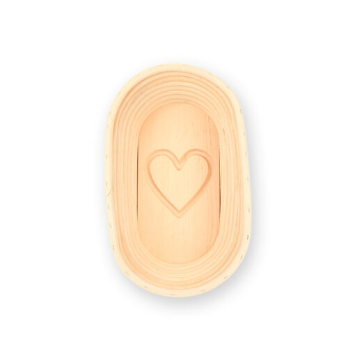 Gärkorb mit Motiv Herz oval 1 kg